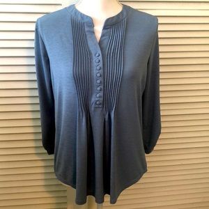 3/4 Sleeves Open Neck Blouse